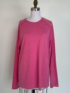 EUC! FIGS Bright Pink Seamless Top Size XL